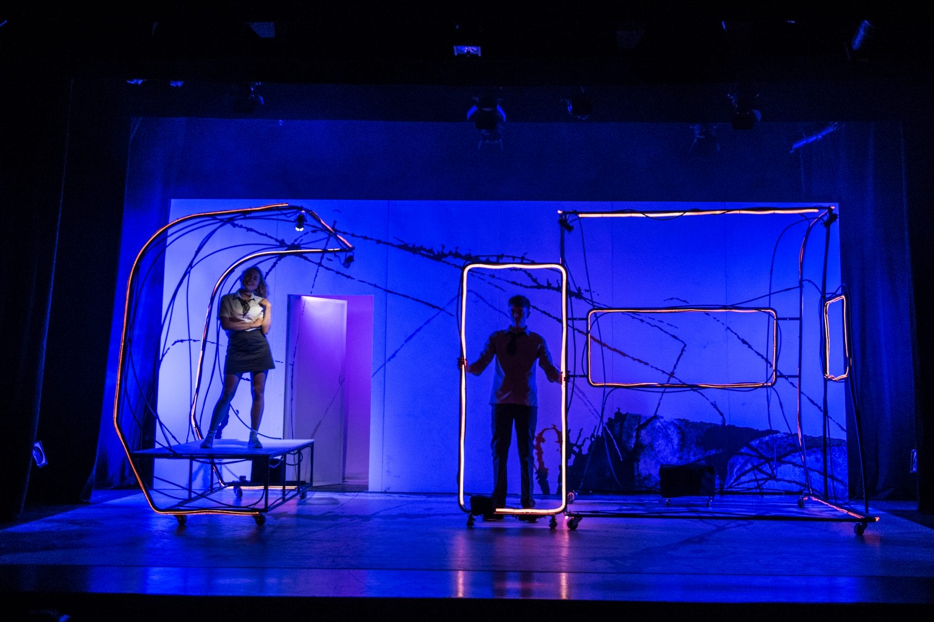 The cast of LIT in the Neville Studio, photography by Craig Sugden