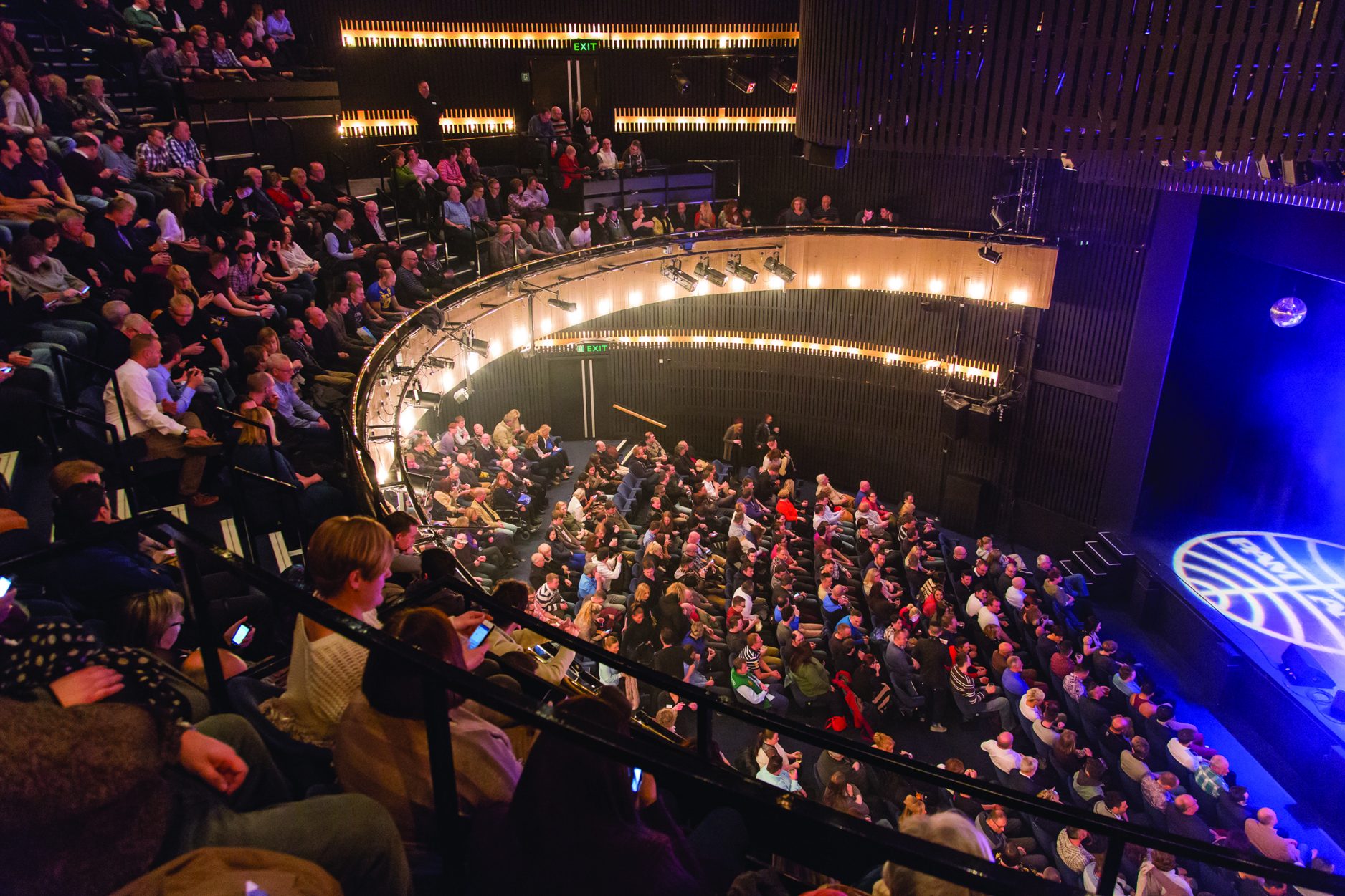 Side view of the auditorium, photography by David Baird