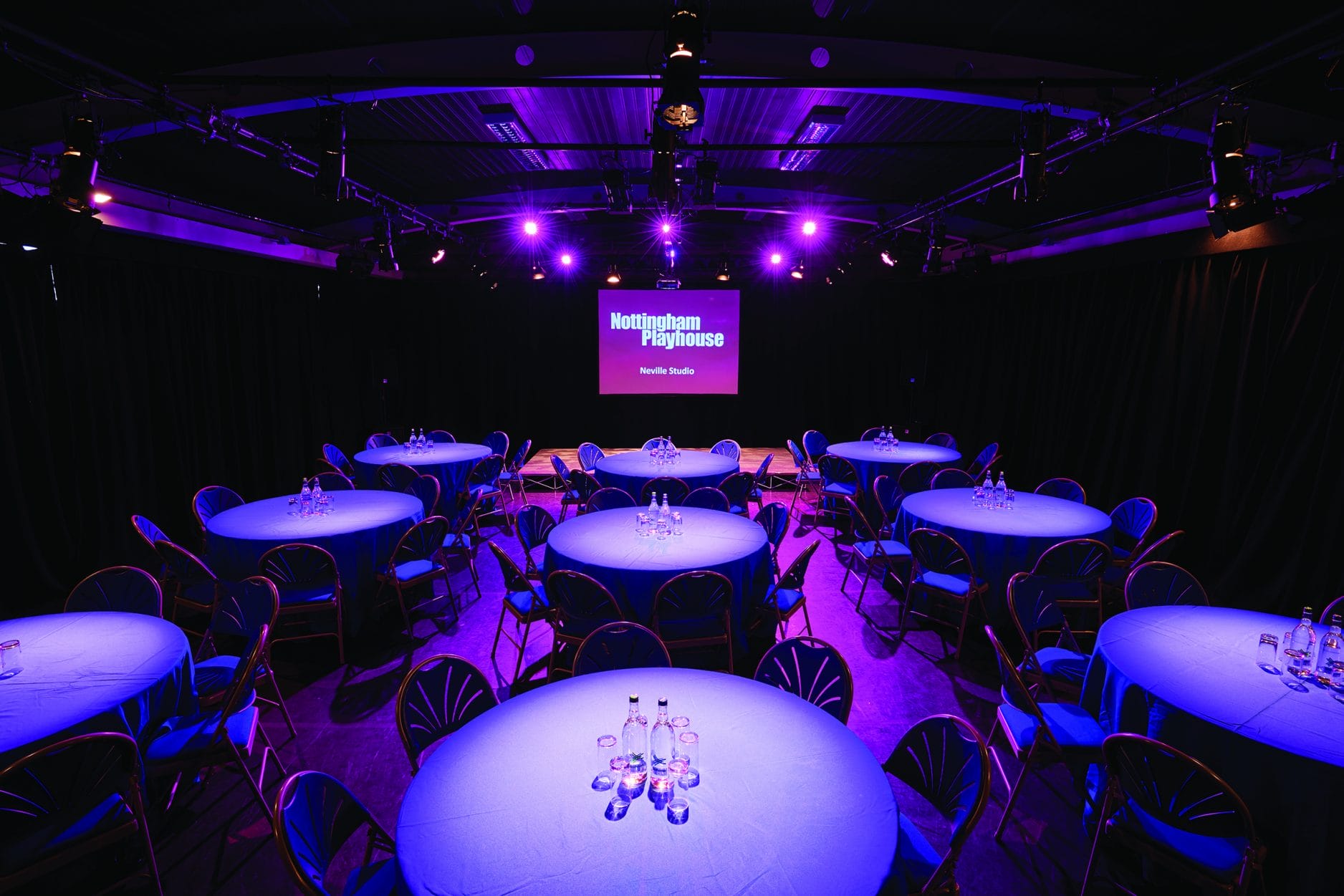 The Neville Studio, cabaret style seating