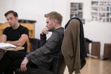 Wonderland - In Rehearsal: (L-R) Tony Bell, Chris Ashby and director Adam Penford, photography by Darren Bell