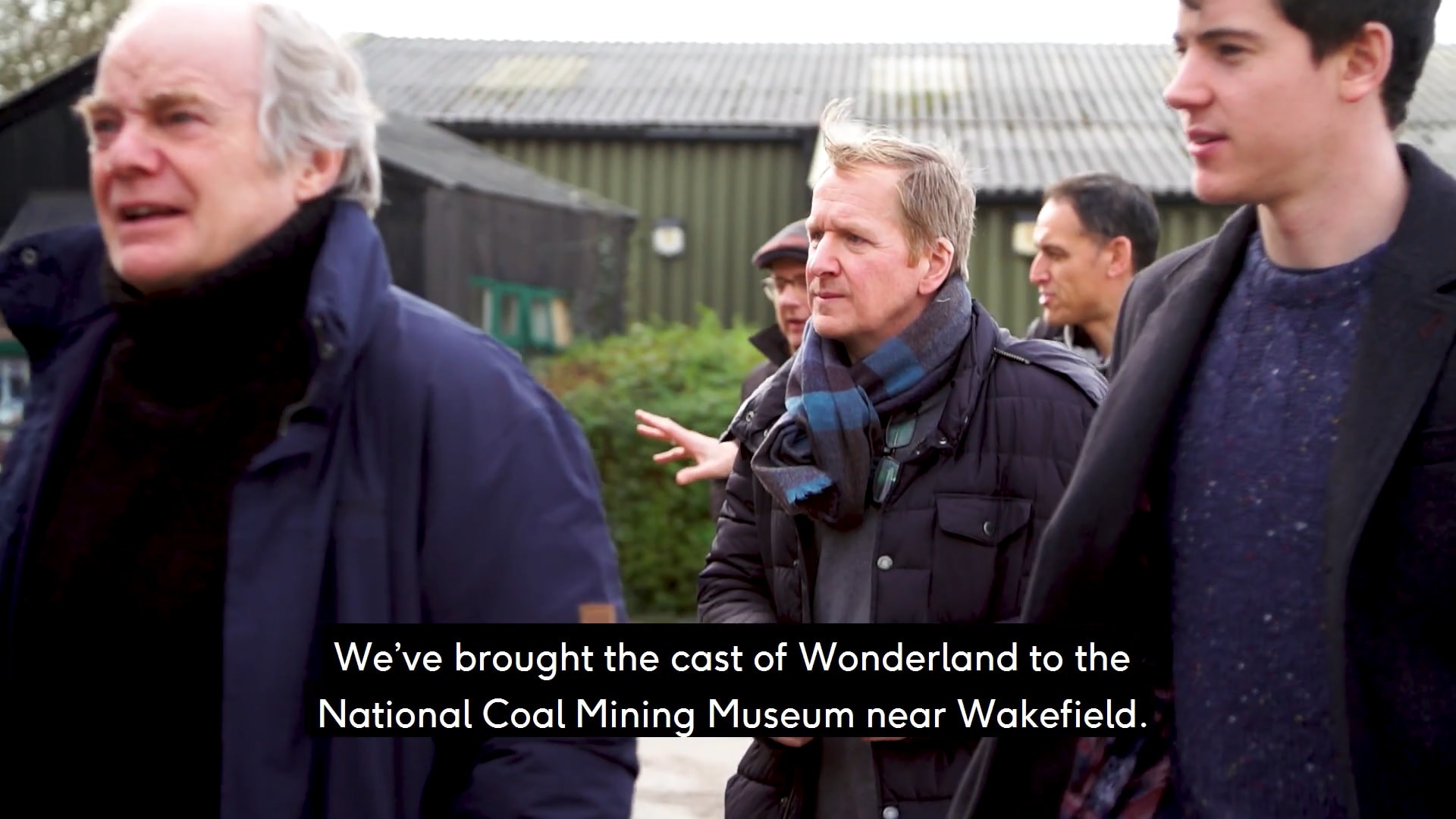 The cast of Wonderland at the National Coal Mining Museum