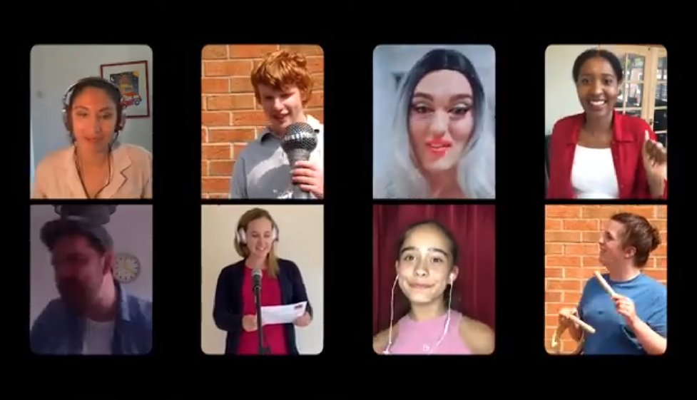 You Can't Stop the Beat, performed by members of the community as part of The Big Distan-Sing.