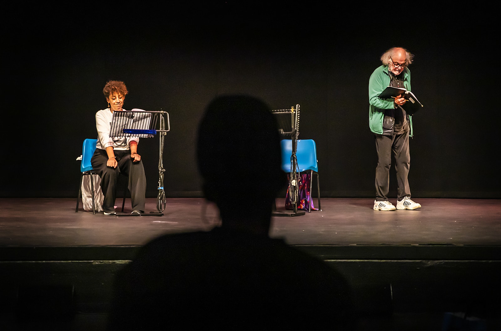 Rootless Island Baby's Rehearsed Reading as part of our Unlocked Festival. Photography by Pam Raith