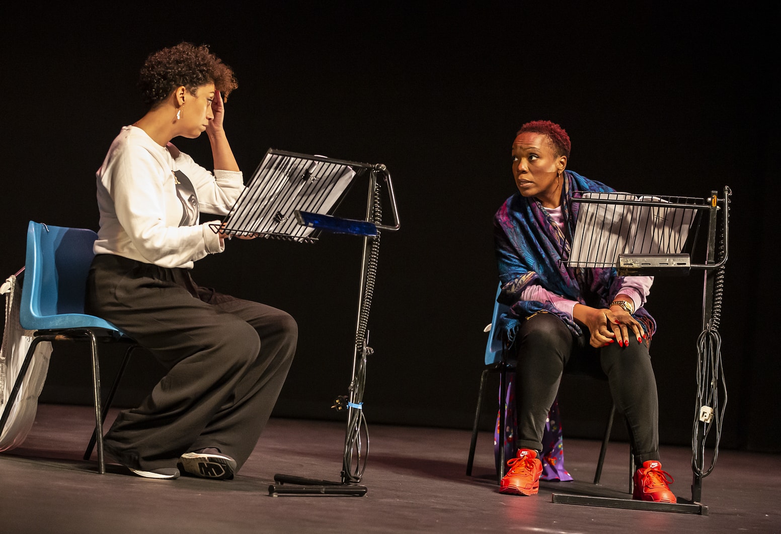 Rootless Island Baby's Rehearsed Reading as part of our Unlocked Festival. Photography by Pam Raith
