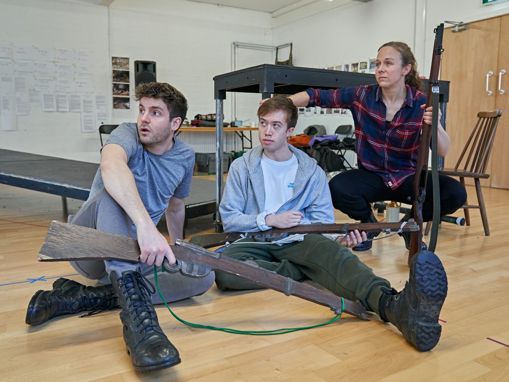 The cast in rehearsals in early 2020. Photo Credit: Manuel Harlan