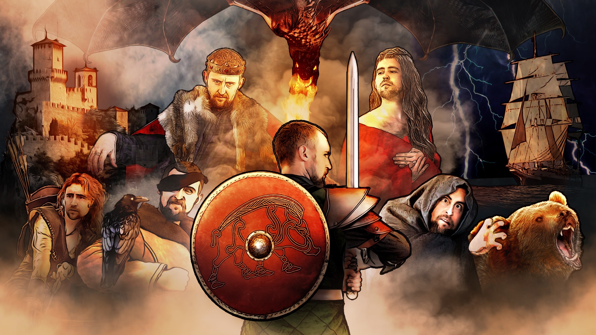 Lewis plays over 40 characters in BOAR