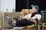 Ned Costello in rehearsal for TCTSUI © Nottingham Playhouse