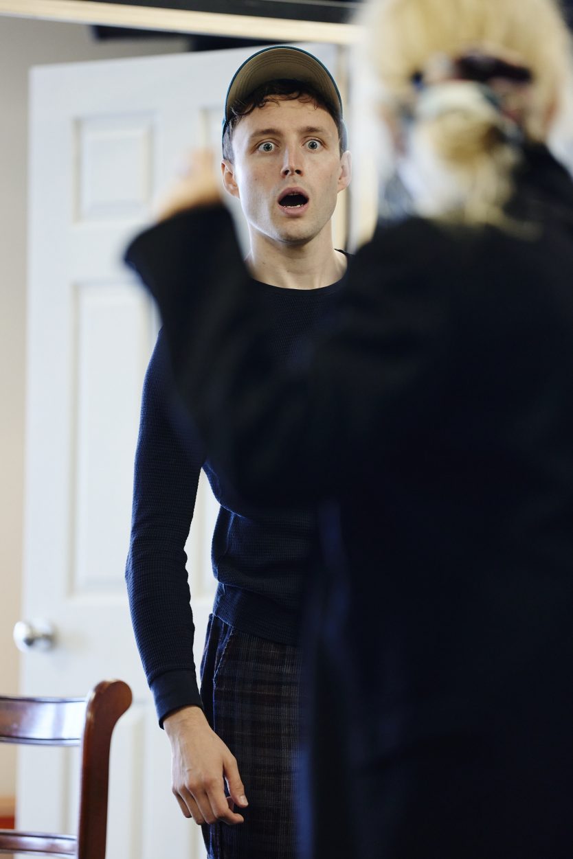 Ned Costello in rehearsal for TCTSUI © Nottingham Playhouse