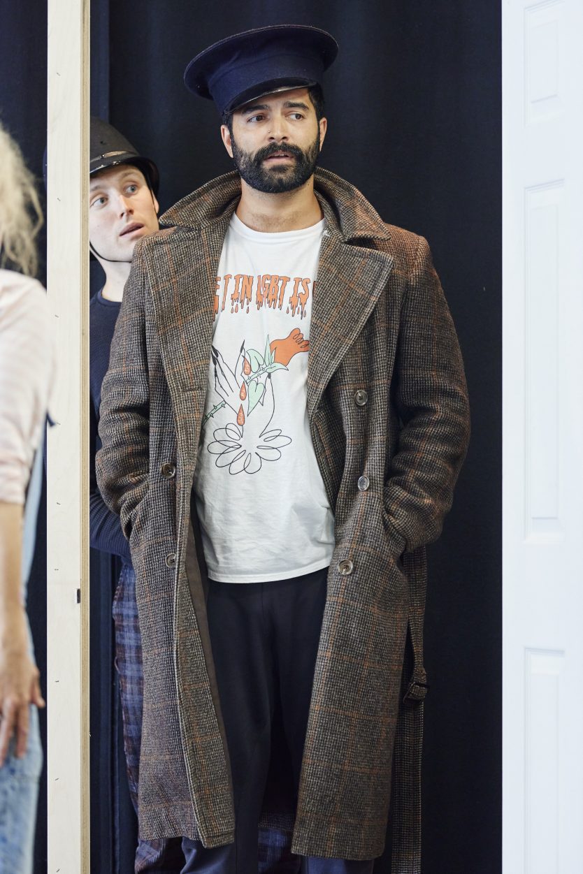 Charlie de Melo in rehearsal for TCTSUI © Nottingham Playhouse 