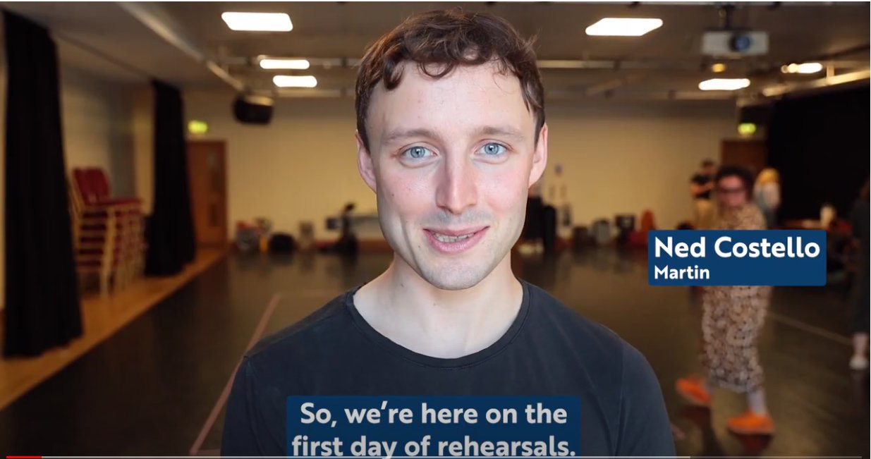 A glimpse into the rehearsal room as the company meet to begin work on The Clothes They Stood Up In 