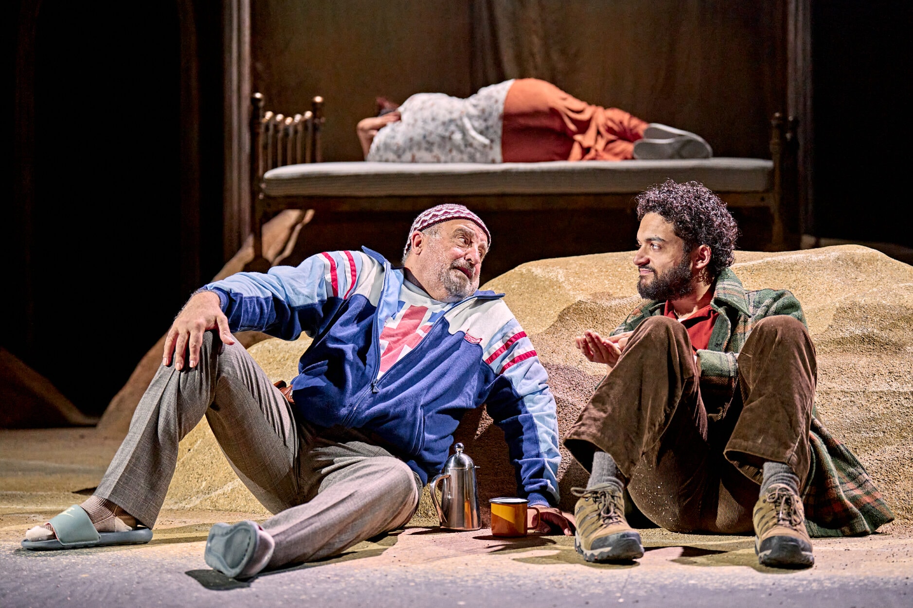 Joseph Long and Alfred Clay in The Beekeeper of Aleppo (Photo: Manuel Harlan)