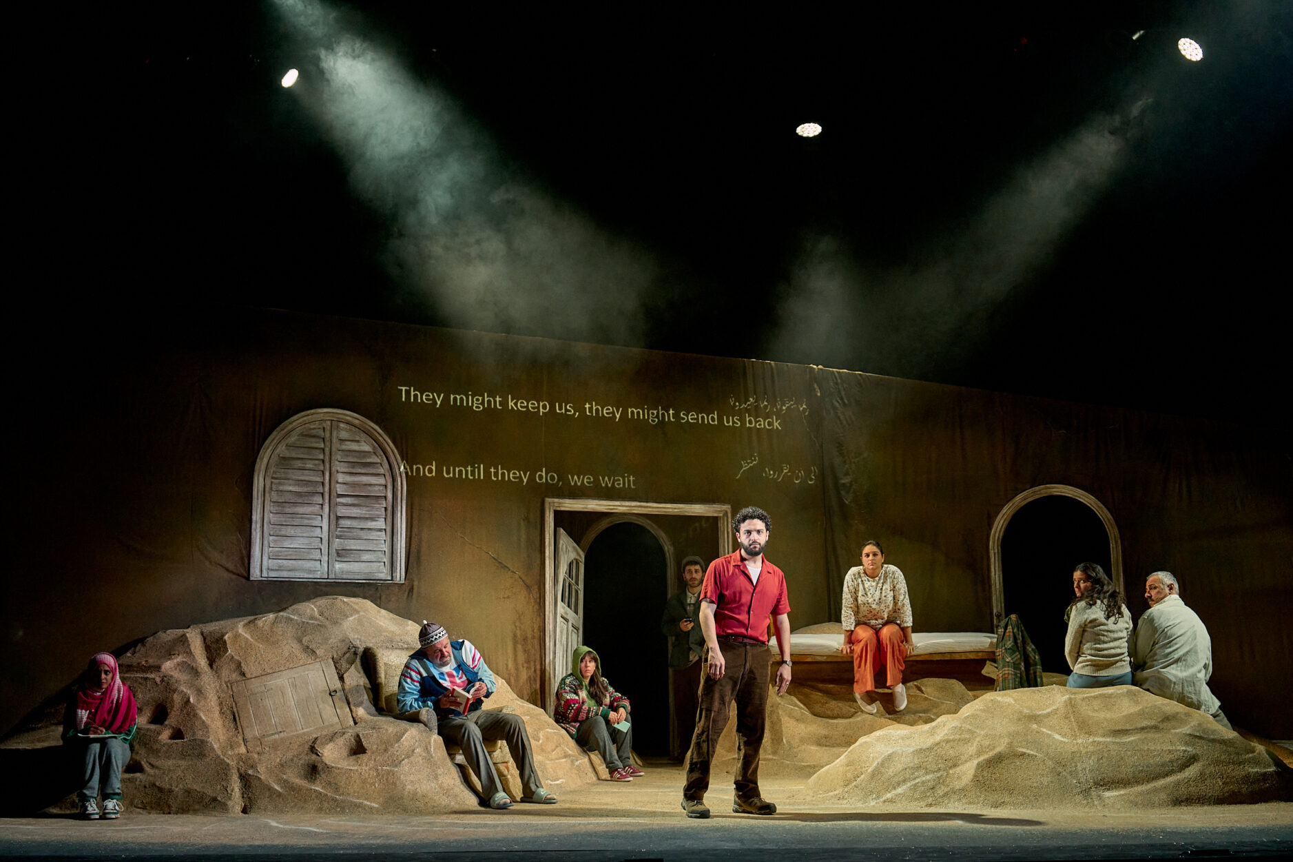 The cast of The Beekeeper of Aleppo (Photo: Manuel Harlan)