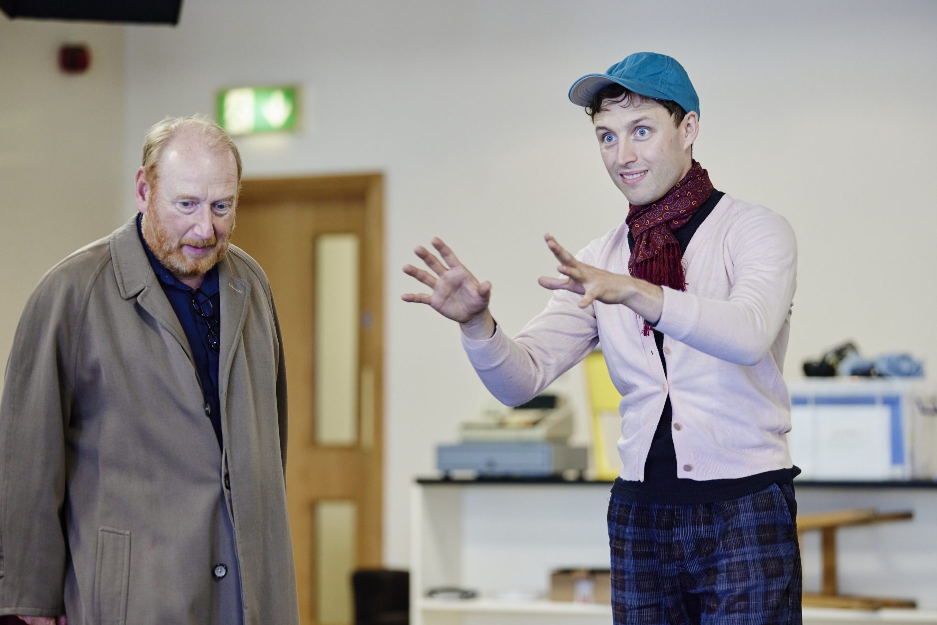 Ned Costello in rehearsal for TCTSUI © Nottingham Playhouse