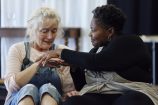Natasha Magigi & Sophie Thompson in rehearsal for TCTSUI © Nottingham Playhouse 