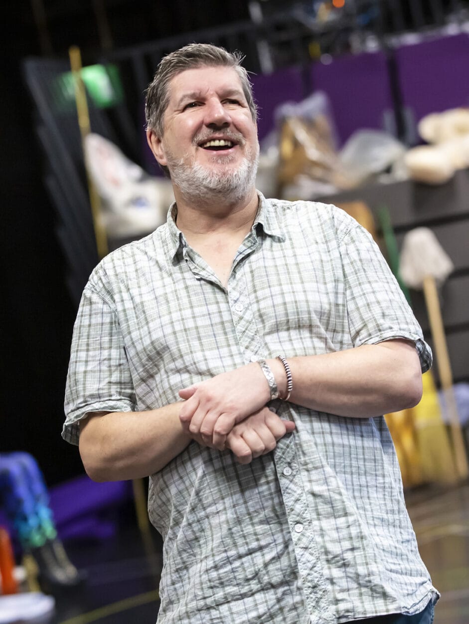 John Elkington in rehearsal for Cinderella. Photo by Pamela Raith.