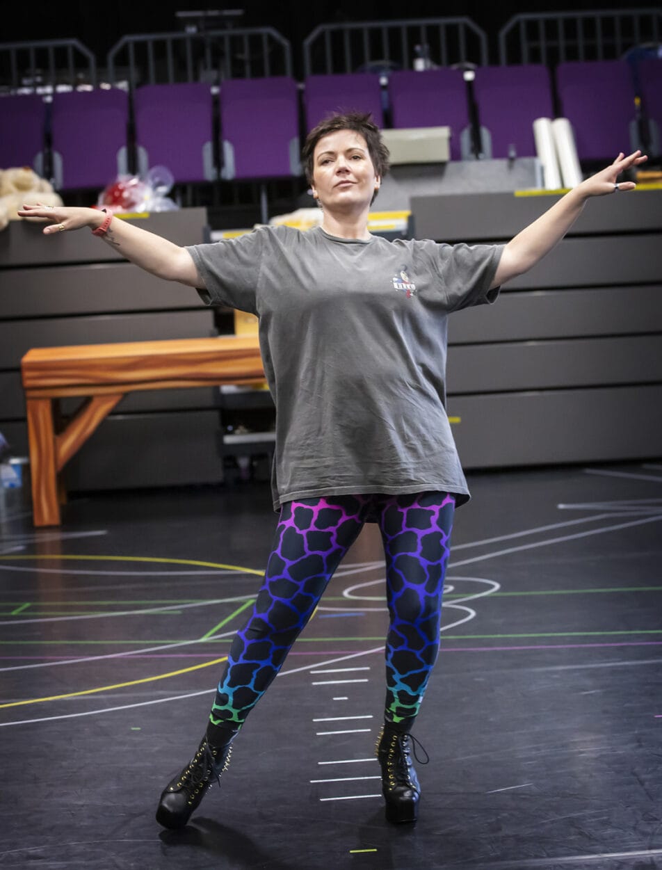 Alice Redmond in rehearsal for Cinderella. Photo by Pamela Raith.