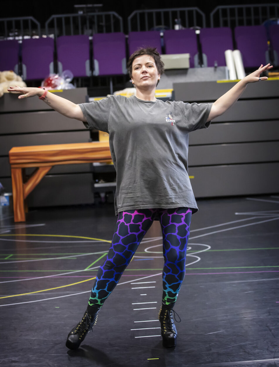 Alice Redmond in rehearsal for Cinderella. Photo by Pamela Raith.