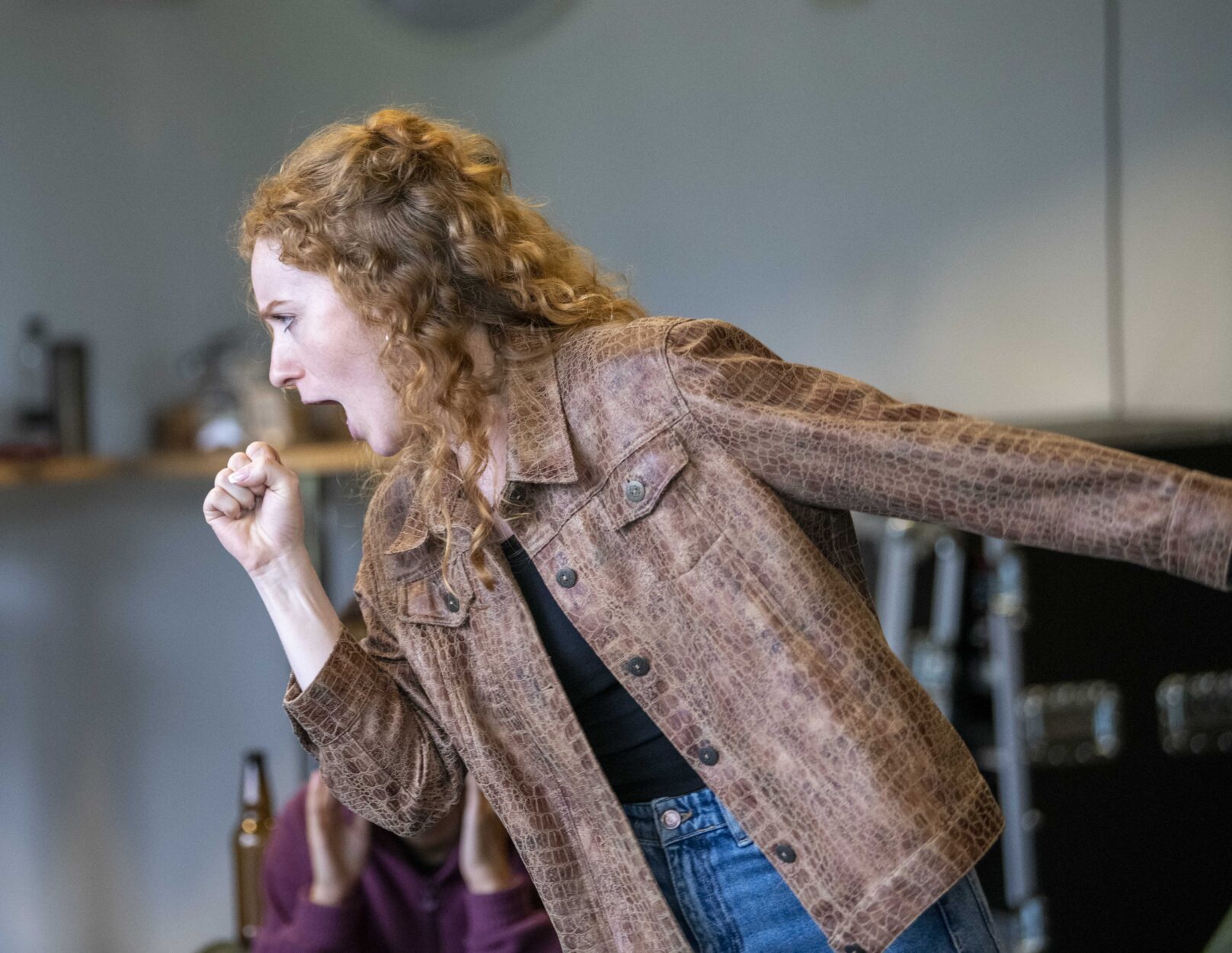Charlotte East in Twelfth Night rehearsals. (Photo:Tracey Whitefoot)