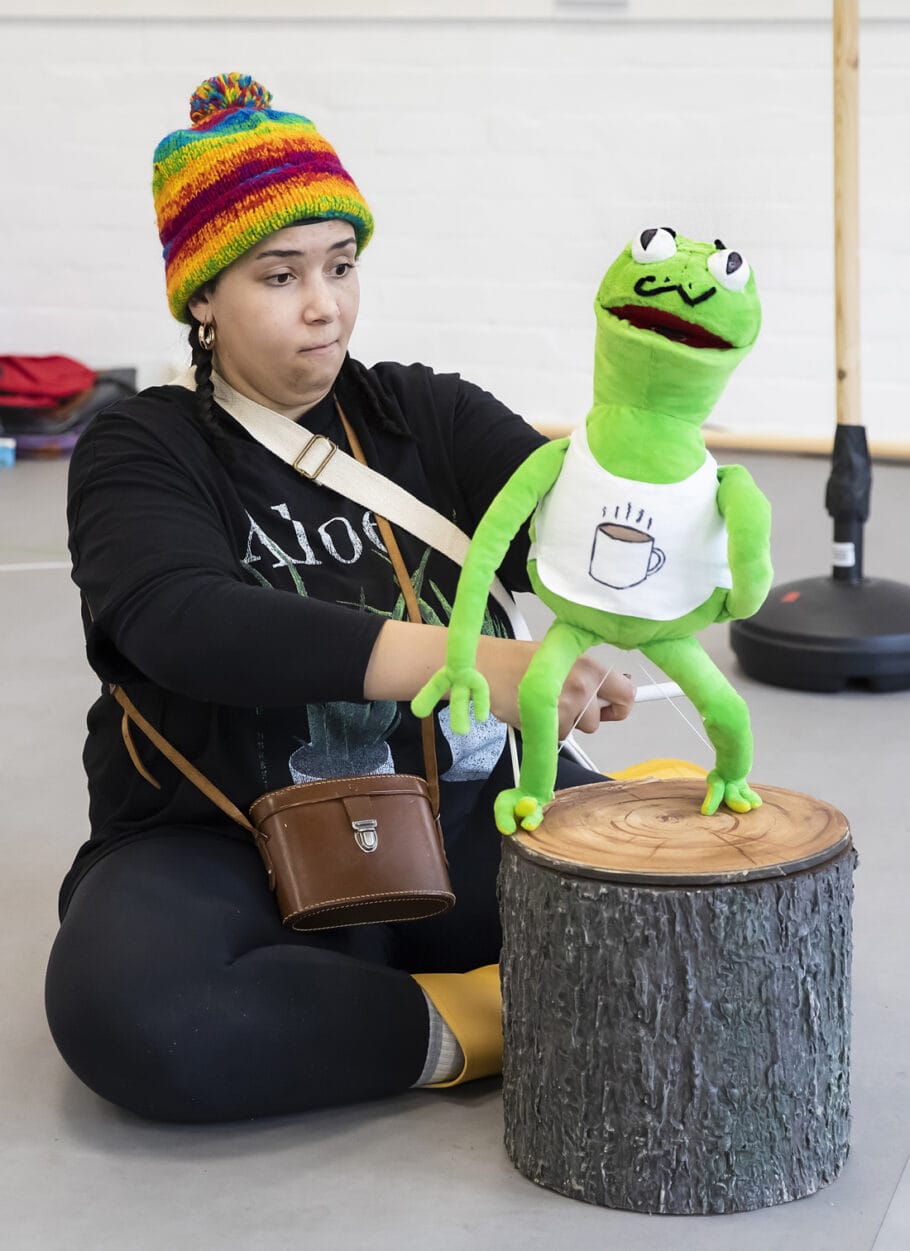 Maya Thompson in rehearsal for Hansel and Gretel.