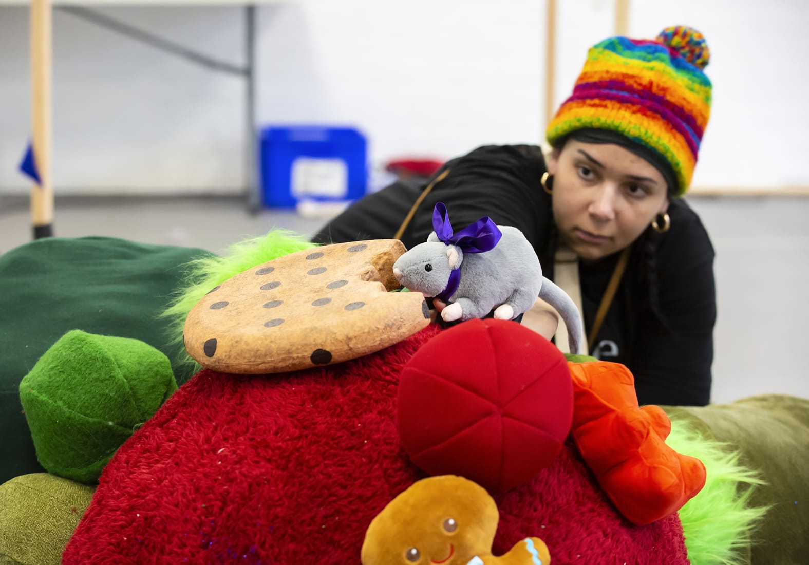 Maya Thompson in rehearsal for Hansel and Gretel.
