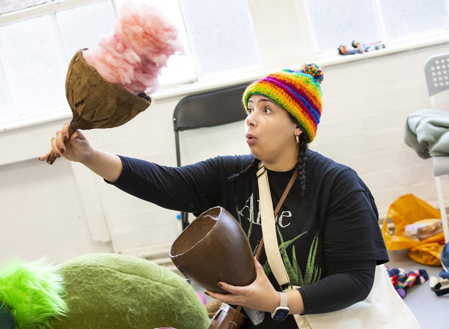 Maya Thompson in rehearsal for Hansel and Gretel.