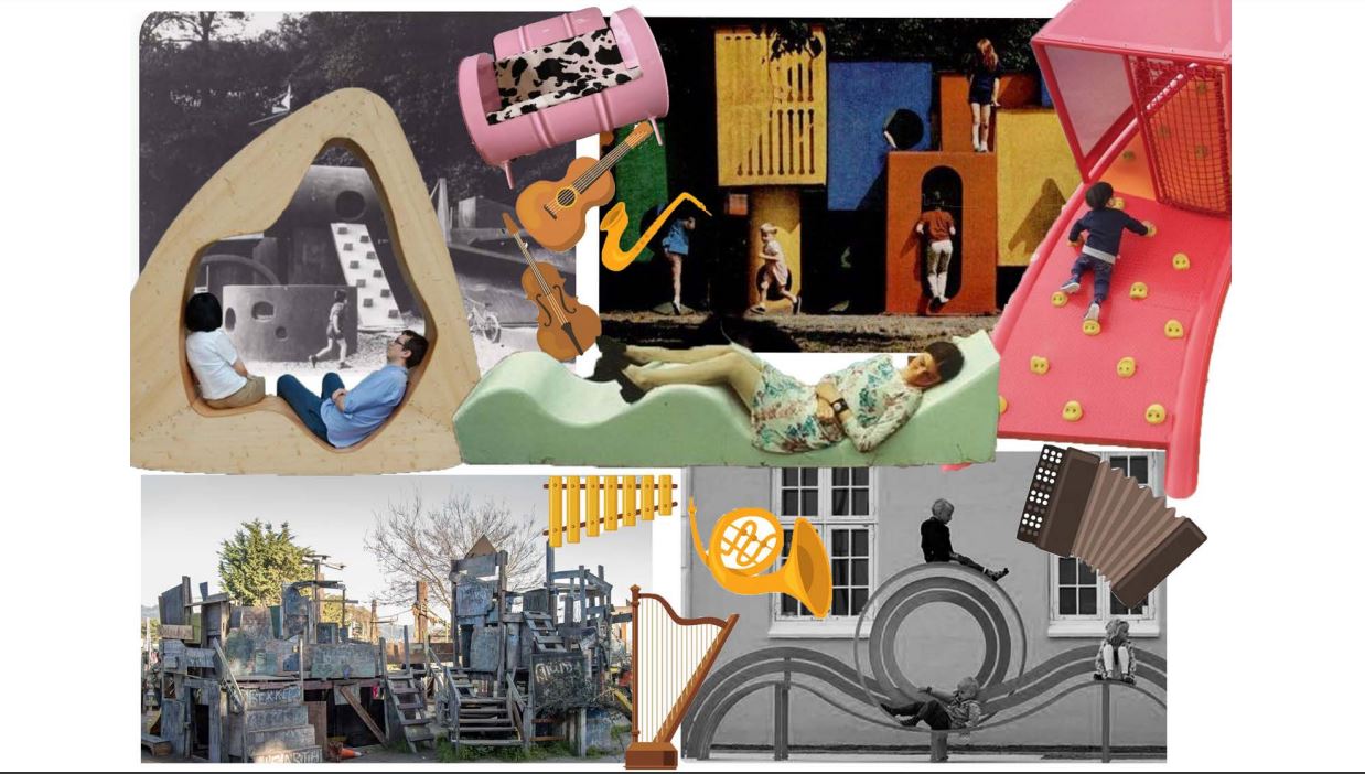 Ella's moodboard for initial design ideas