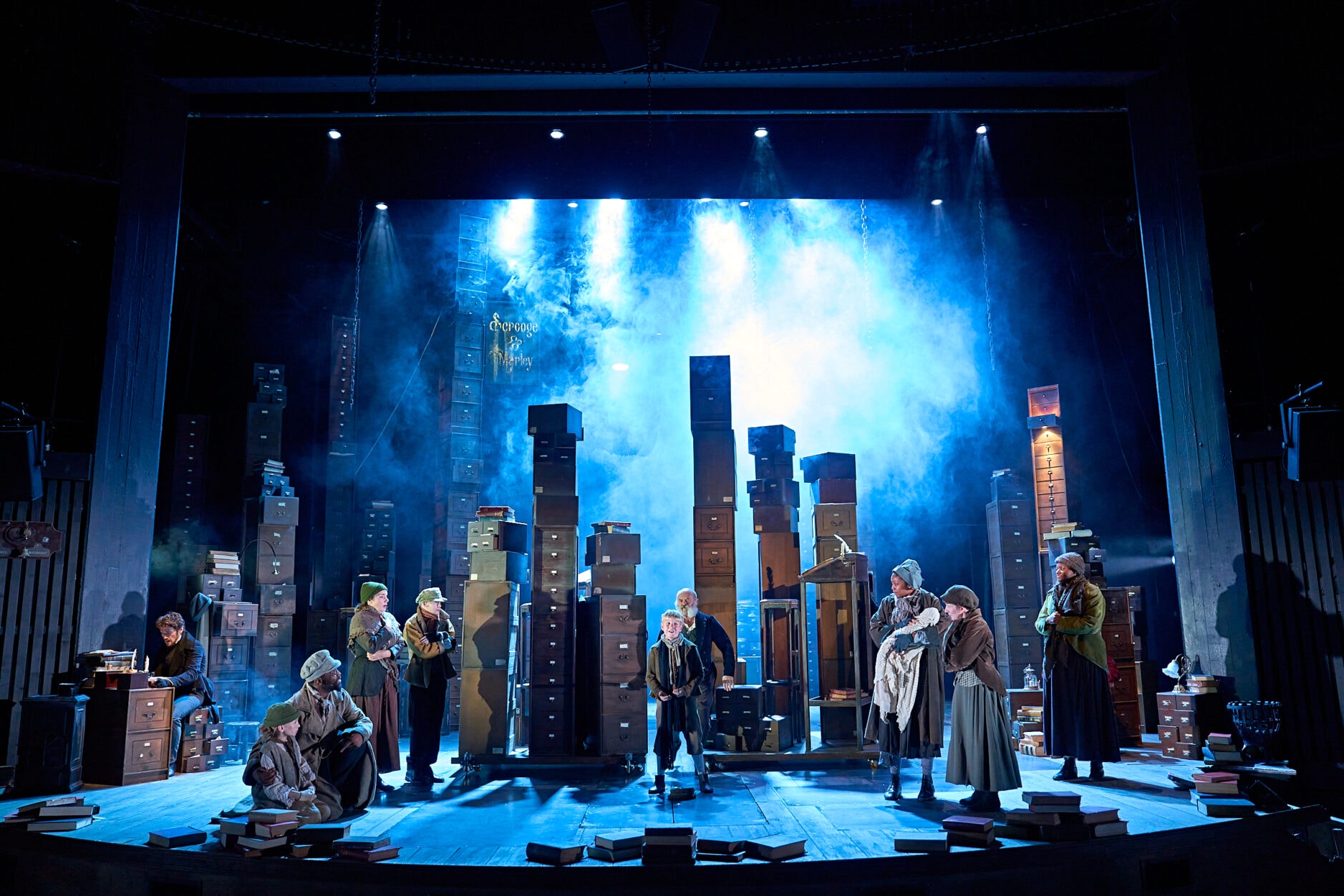 The cast of A Christmas Carol. Photo by Manuel Harlan.