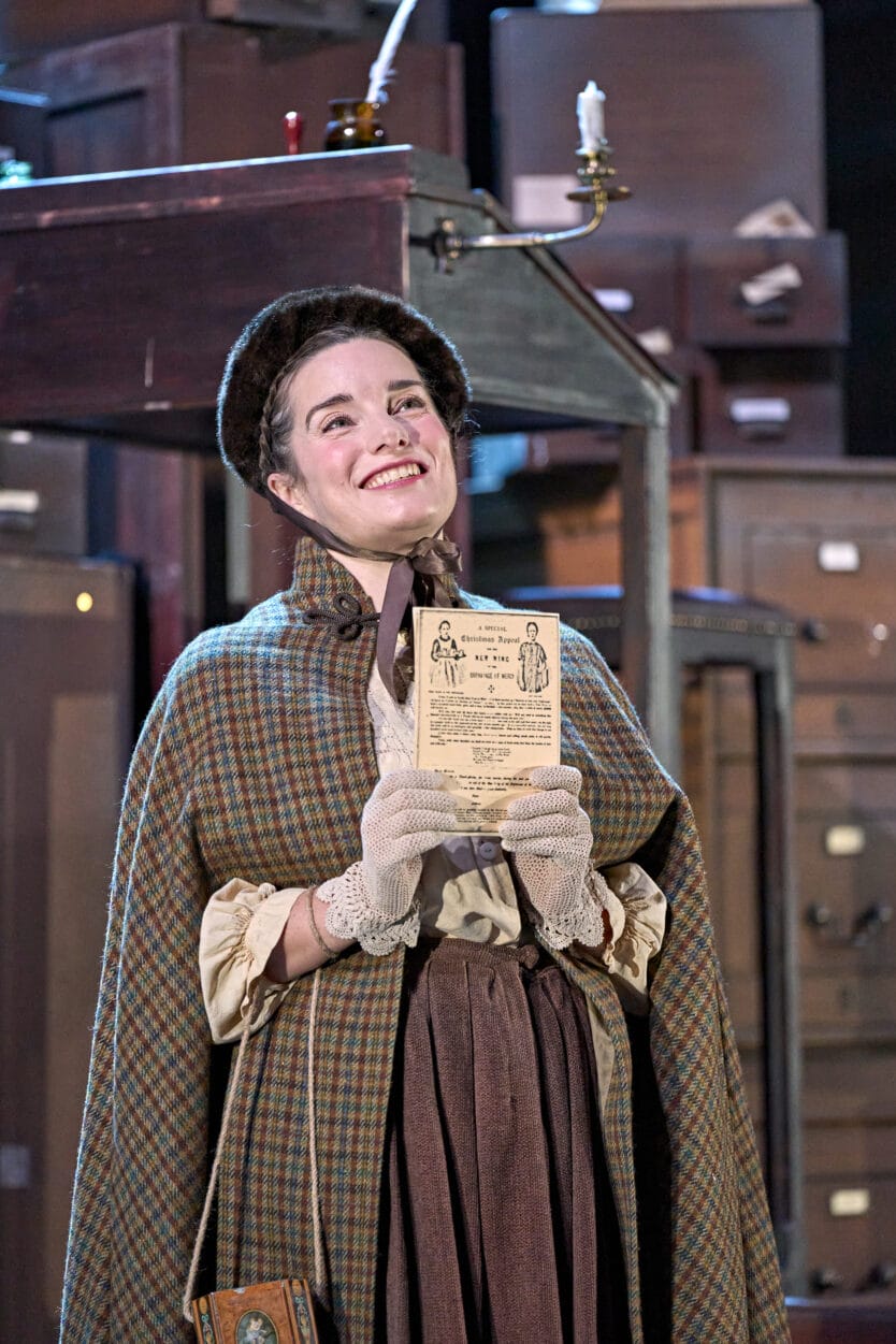 Rebecca Trehearn in A Christmas Carol. Photo by Manuel Harlan.