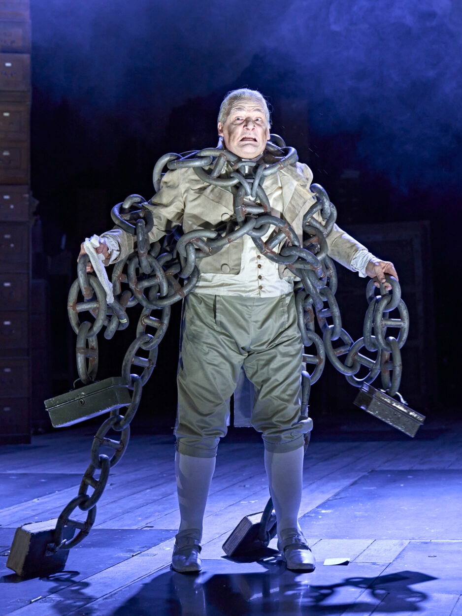 Peter Forbes as Marley in A Christmas Carol. Photo by Manuel Harlan.