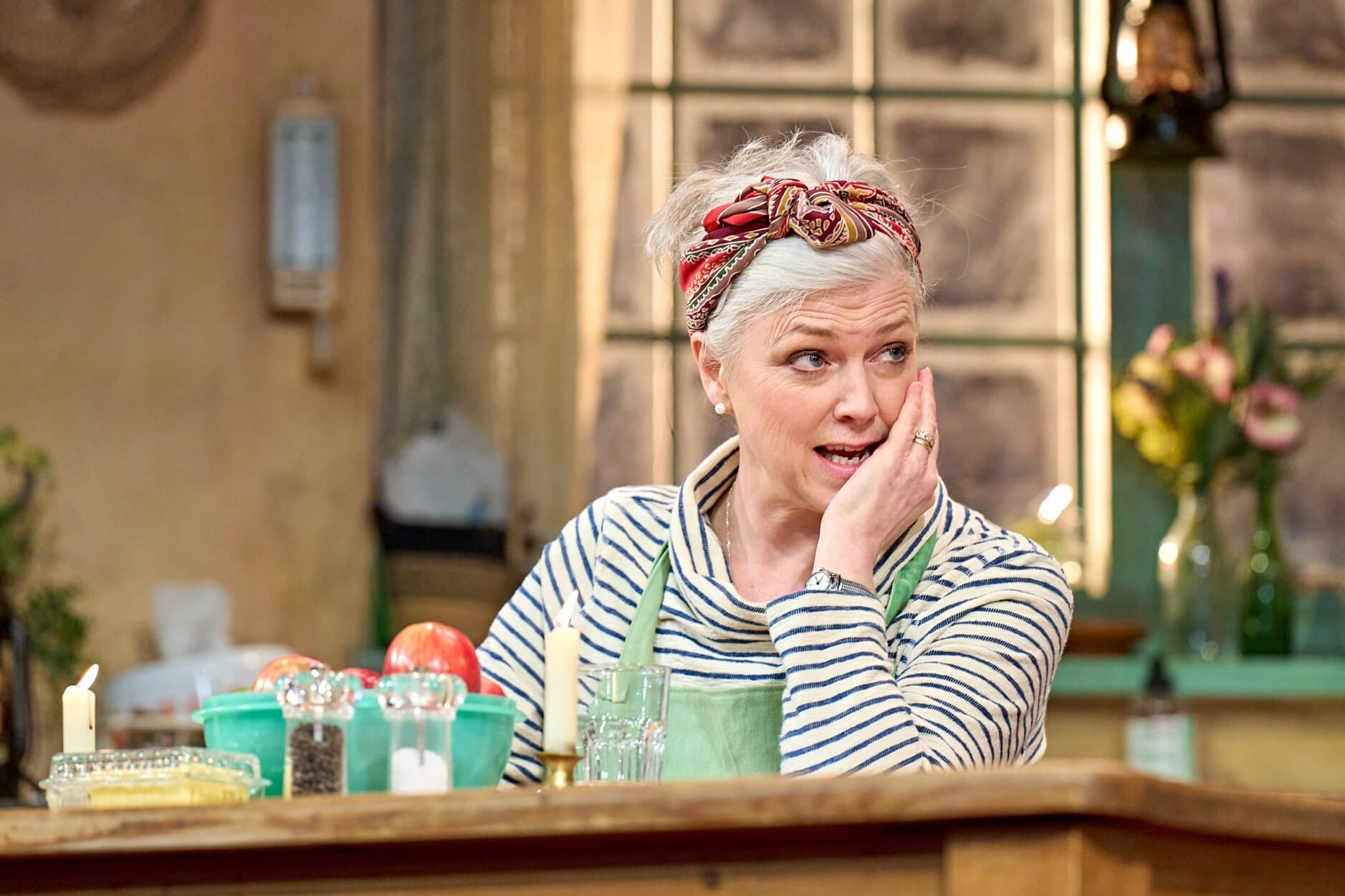 Caroline Harker as Hazel in The Children. Photo by Manuel Harlan.