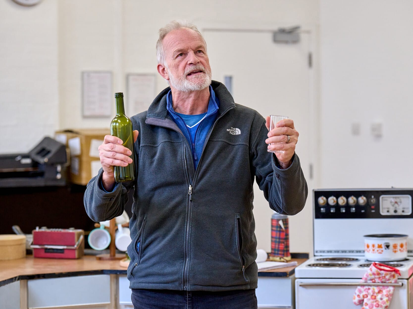 Clive Mantle in rehearsal for The Children. Photo by Manuel Harlan.