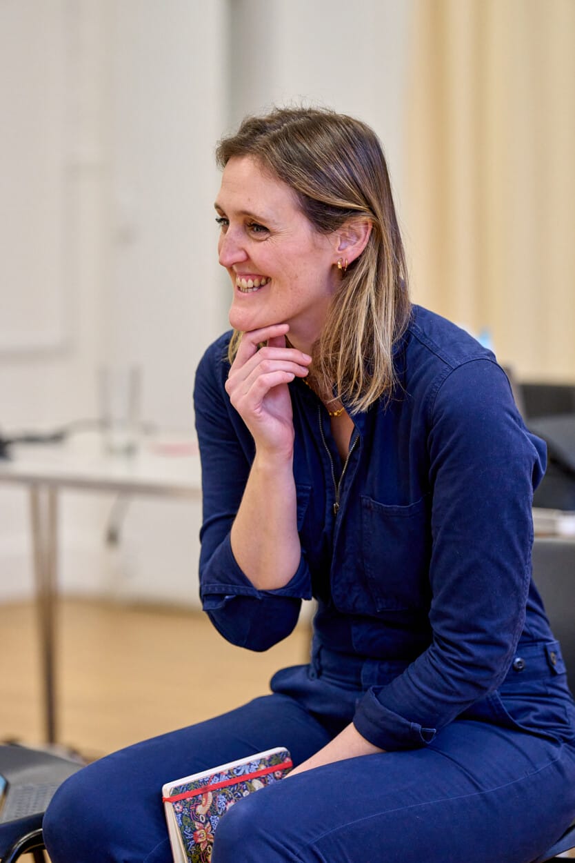 Kirsty Patrick Ward in rehearsal for The Children. Photo by Manuel Harlan.