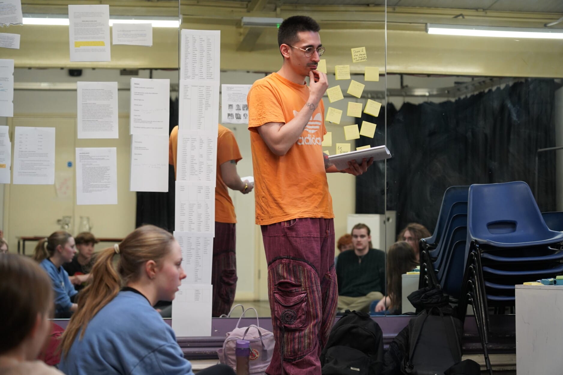 Co-Director Omar Khan in rehearsal