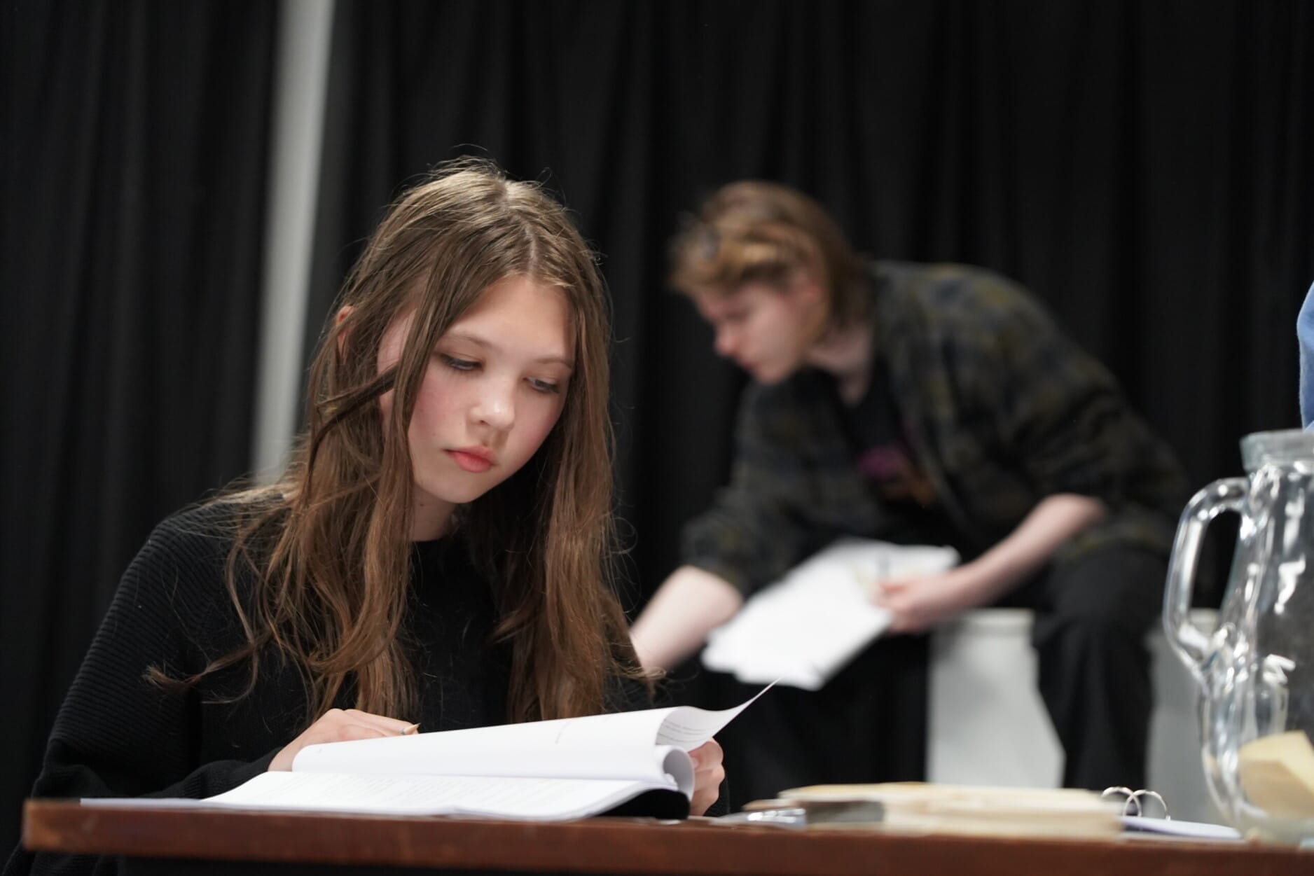 Jessica Pywell in rehearsal