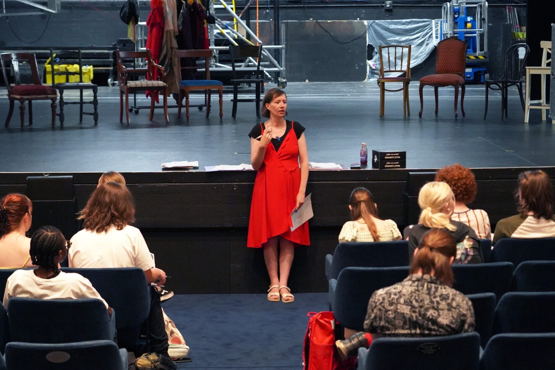 Co-Director Hannah Stone in rehearsal