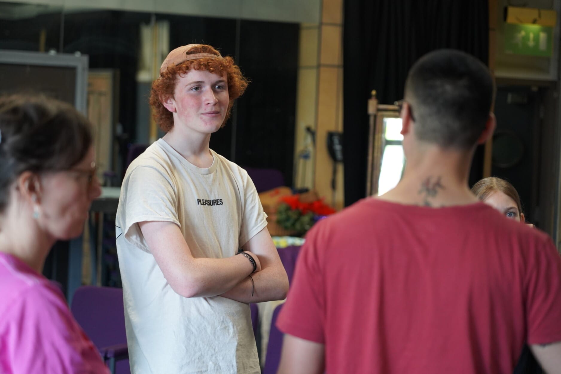 Jamie Adlam in rehearsal