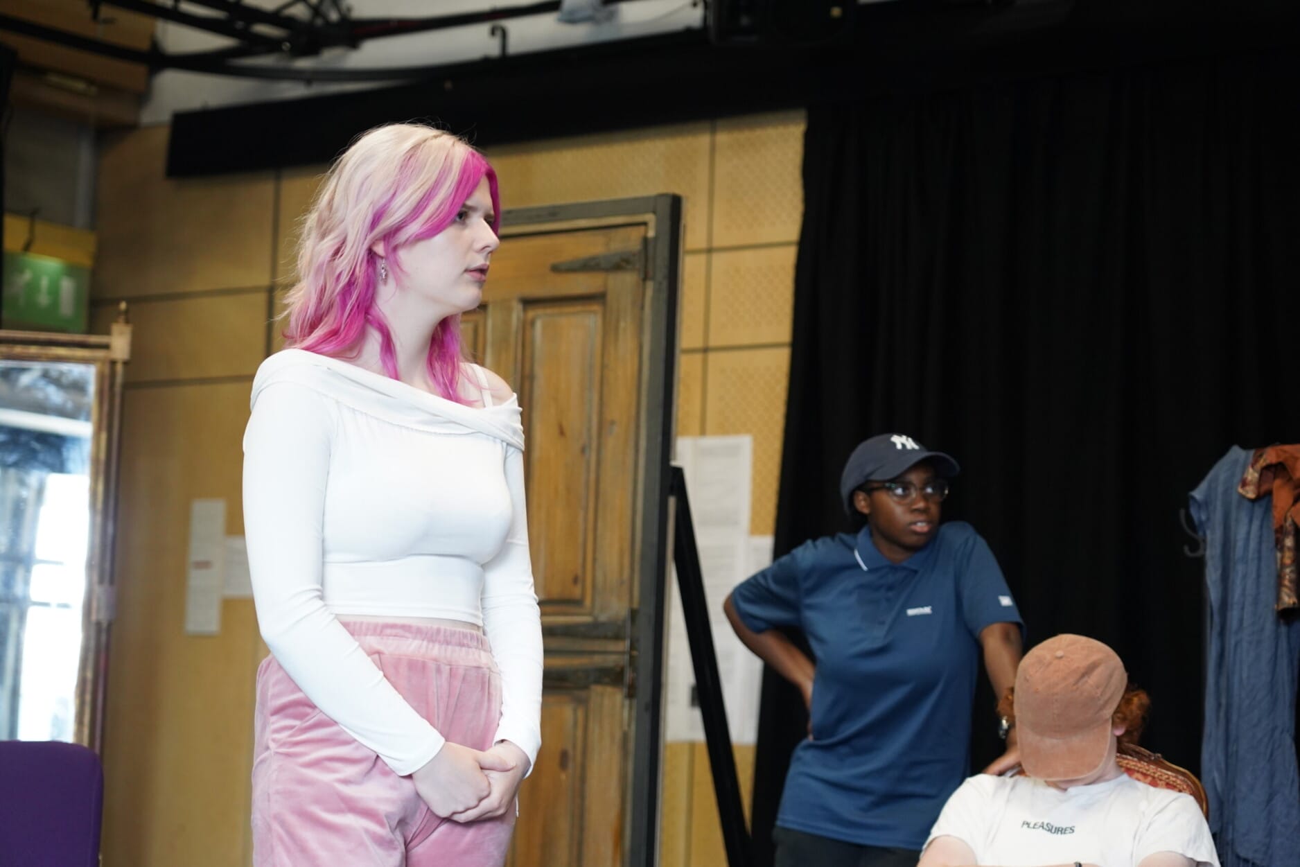 Chloe Revill in rehearsal