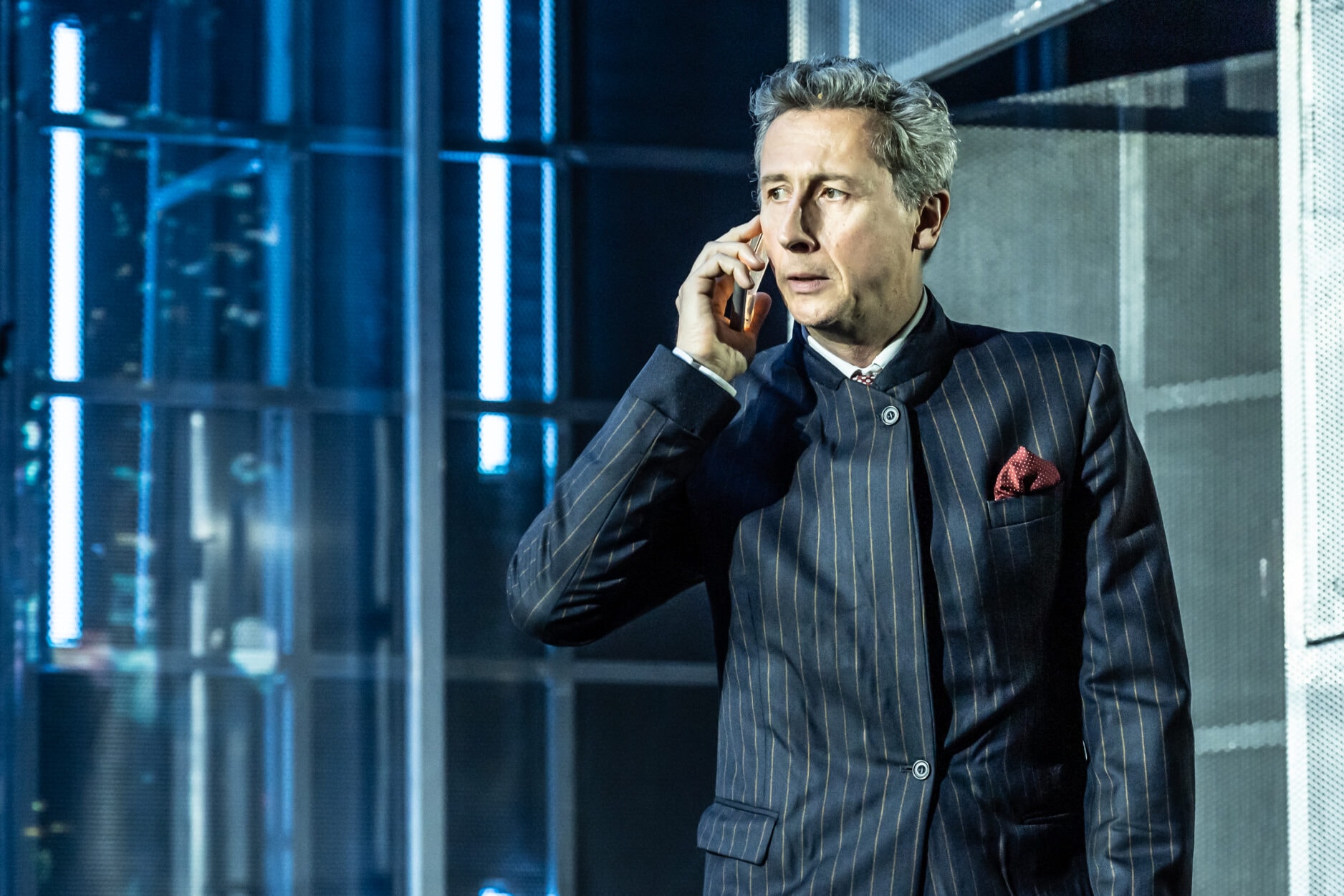 Nicholas Rowe in Minority Report. Photo by Marc Brenner.