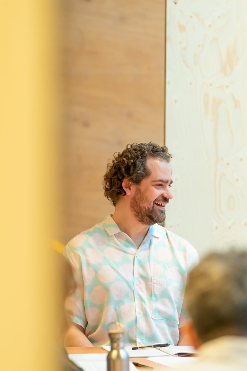 Max Webster, Director, in rehearsal for Minority Report. Photo by Marc Brenner.