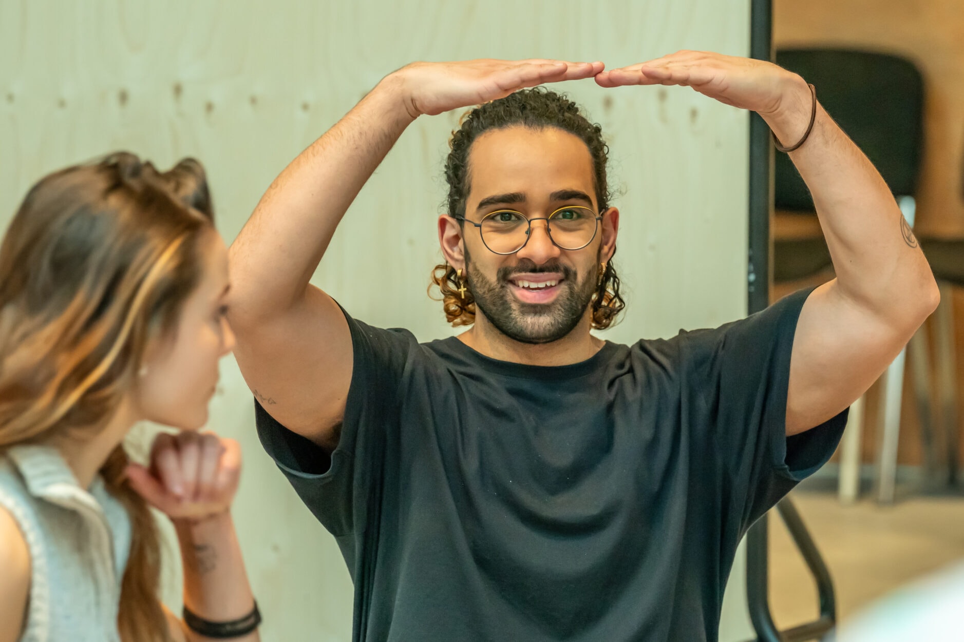 Ricardo Castro in rehearsal for Minority Report. Photo by Marc Brenner.