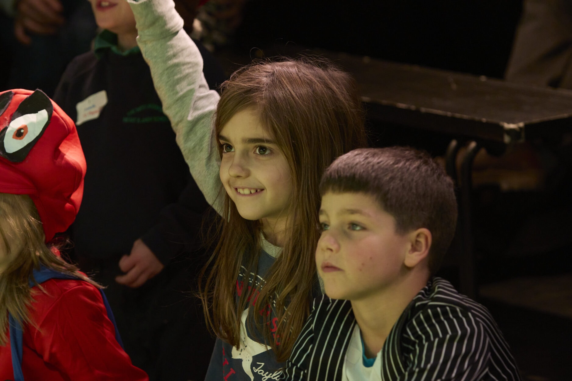 Audience members enjoy Goldilocks and the Three Bears