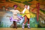 Jewelle Hutchinson and Finton Flynn in Jack and the Beanstalk. Photo by Pamela Raith.