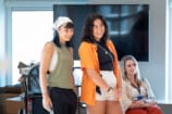 Lara Beth-Sas, Jessica Lim and Alice Fearn in rehearsals 