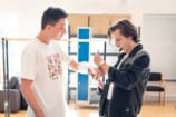 Ryan Kopel and Killian Thomas Lefevre in rehearsals 