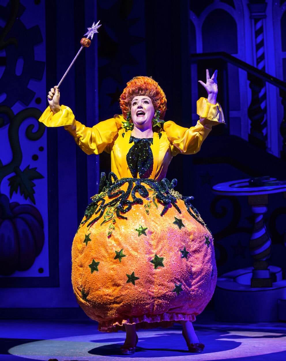 Alice Redmond as Fairy Godmother. Photo by Pamela Raith.