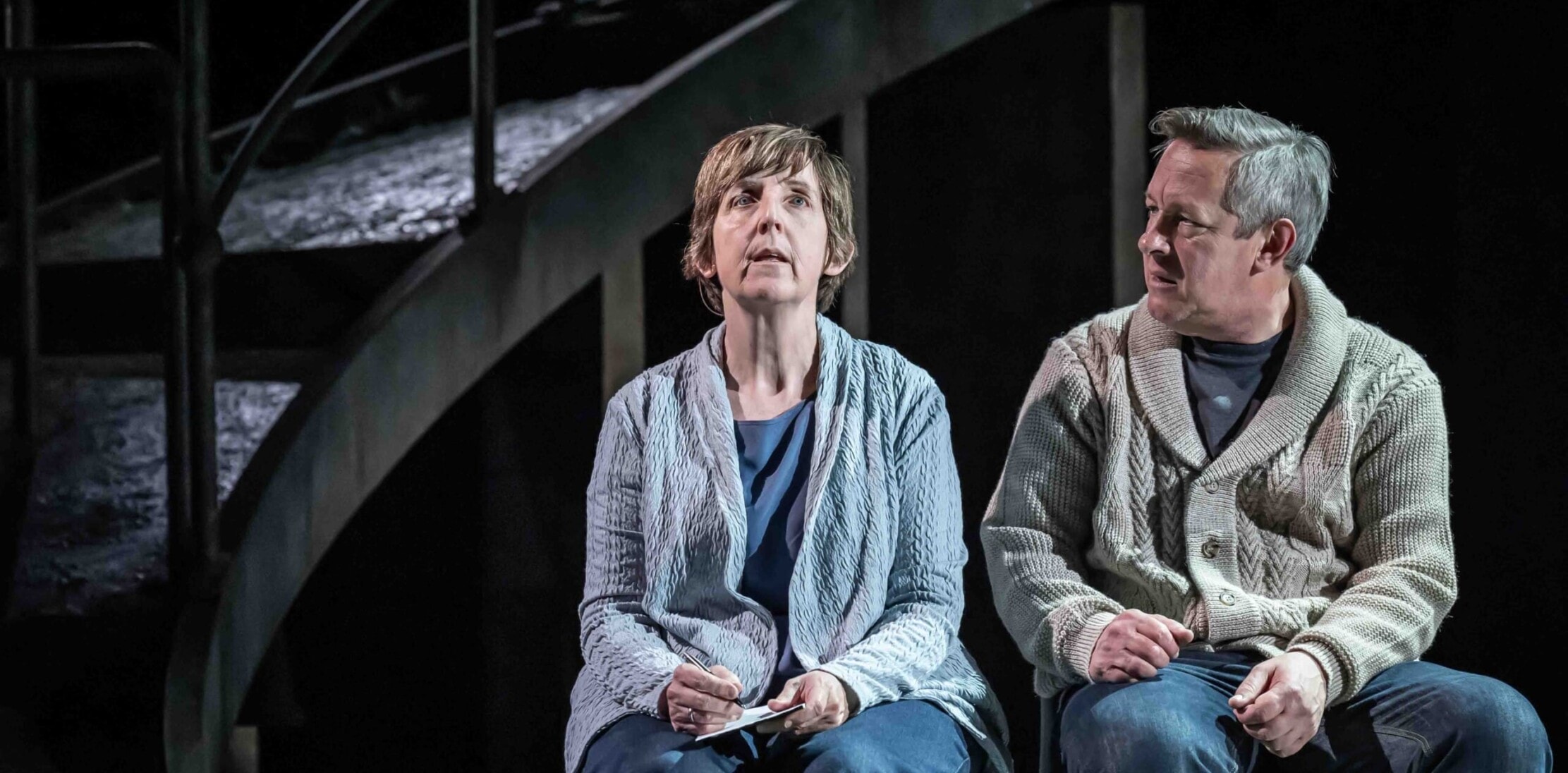 Julie Hesmondhalgh and Tony Hirst in Punch. Photo by Marc Brenner.