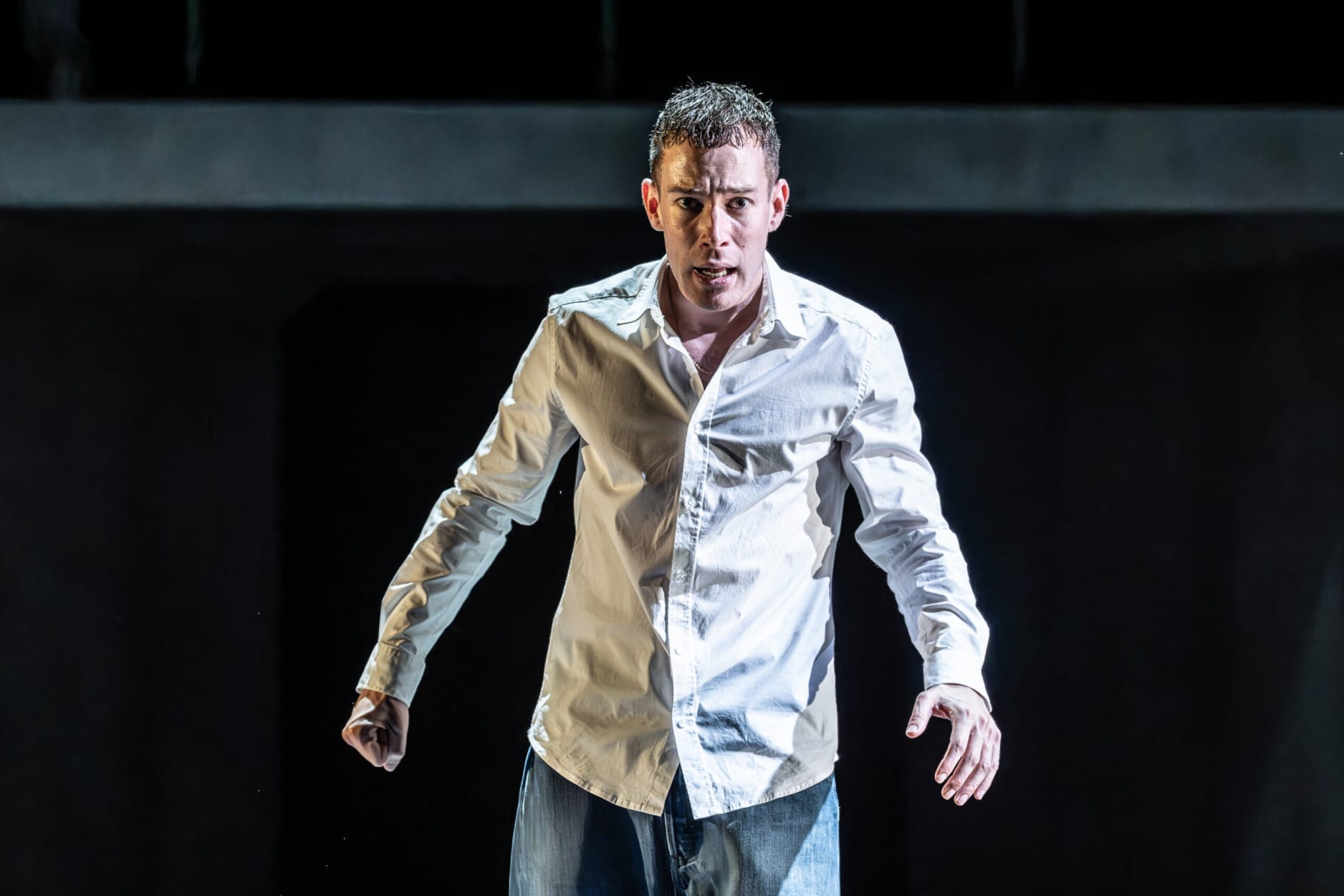 David Shields as Jacob Dunne in Punch. Photo by Marc Brenner.