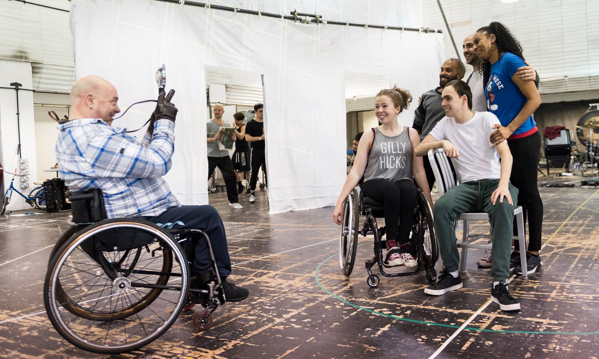 Garry Robson in rehearsal for Tommy. Photography by Patrick Baldwin.