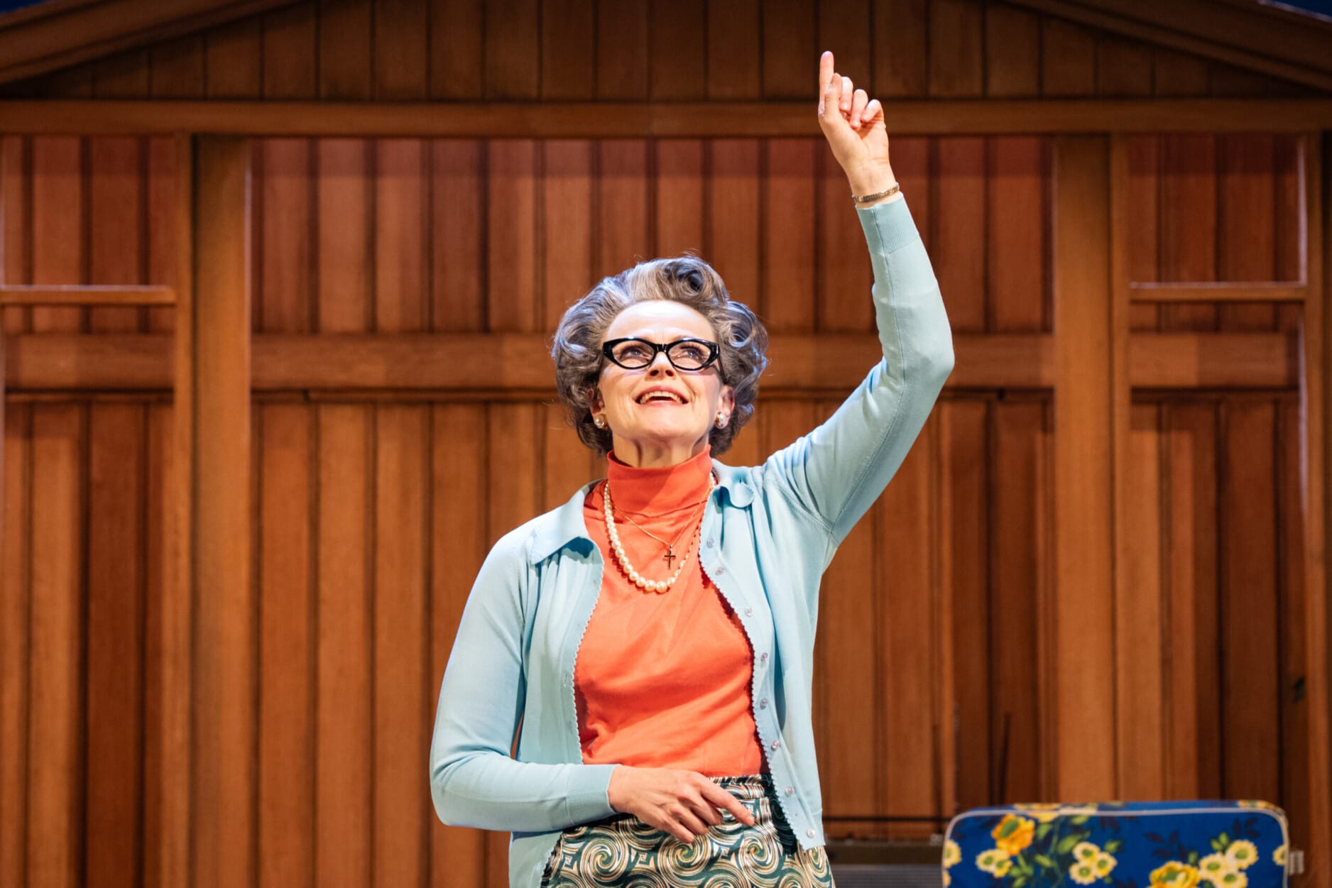 Maxine Peake in The Last Stand of Mrs. Mary Whitehouse. Photo by Helen Murray.