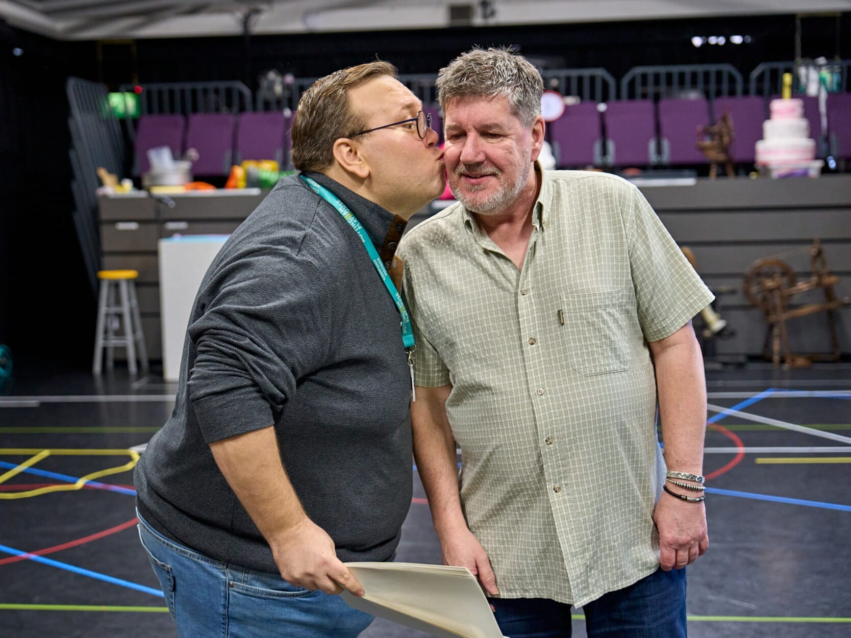 TJ Lloyd and John Elkington in rehearsals for Sleeping Beauty. Photo by Manuel Harlan. 